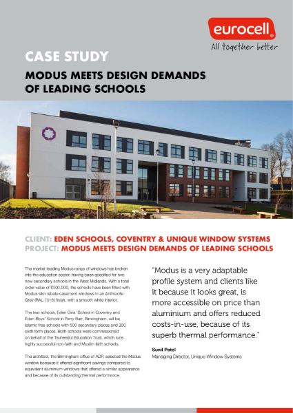 Modus Meets Design Demands Of Leading Schools