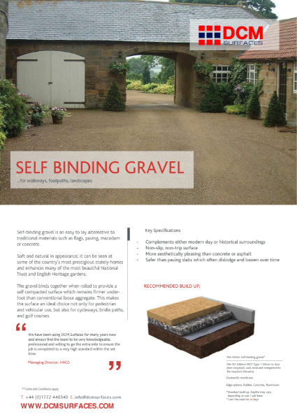 Data Sheet - Self Binding Gravel