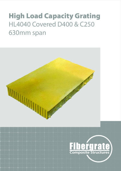 HLC Data Sheet HL4040 Covered D400 & C250 630mm | Fibergrate Composite ...