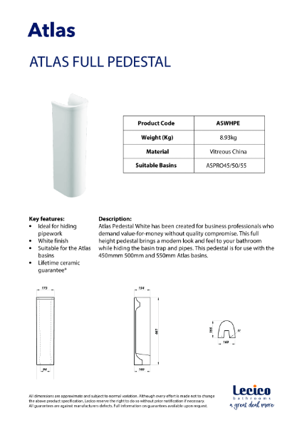 Atlas Pro Full Pedestal