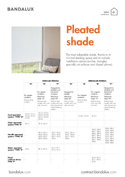 Pleated Blinds