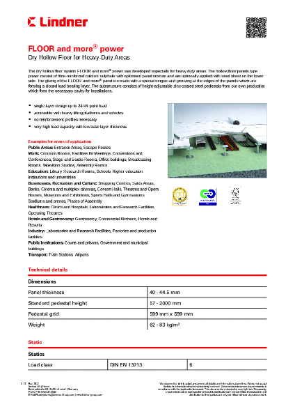 FLOOR and more® power