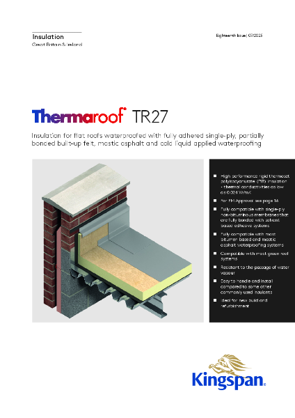 Kingspan Thermaroof TR27 Brochure