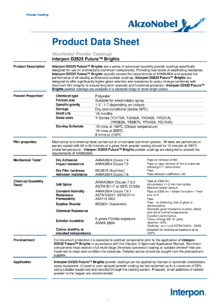 Interpon D2525-Futura Brights TDS