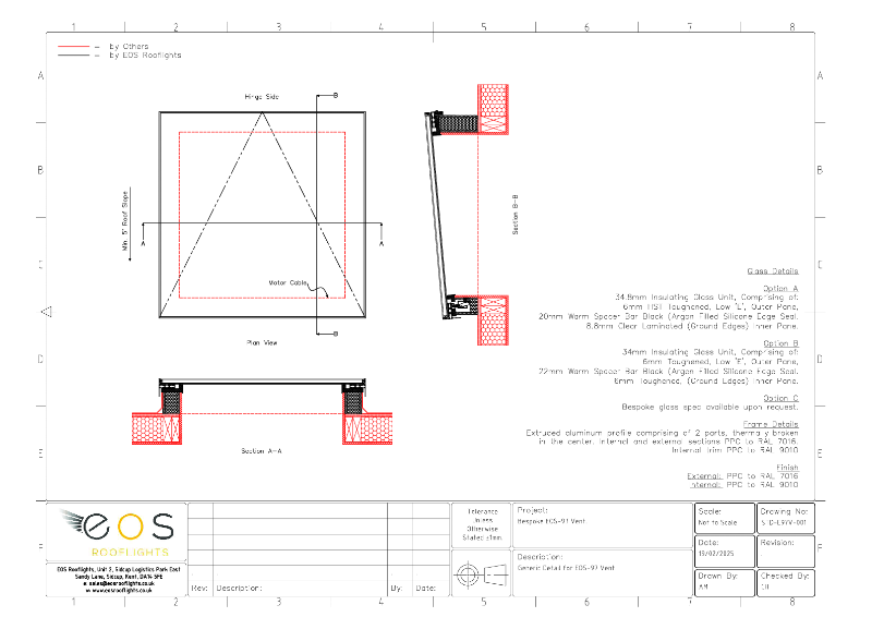 EOS-97 Vent  (Pitched Integrated Upstand)