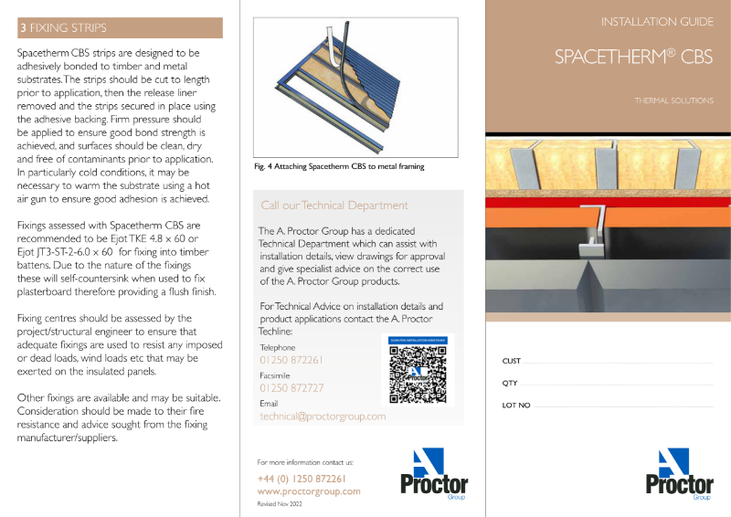 Spacetherm CBS Installation Guide