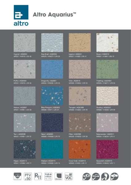 Altro Aquarius Sample Card