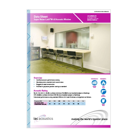 Super-Noise Lock W-60 Datasheet