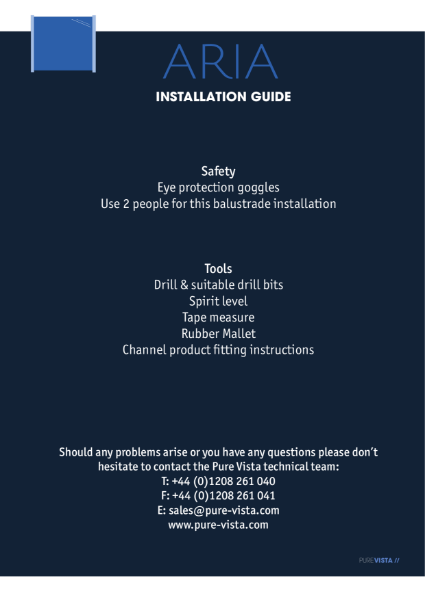 ARIA installation guide