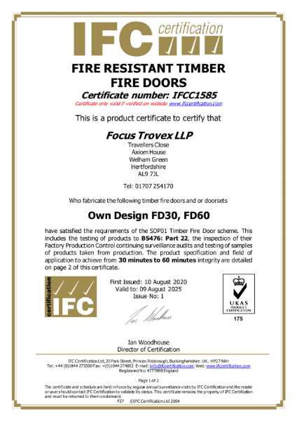 IFC Door Certification