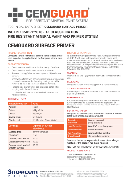 CEMGUARD Surface Primer TDS