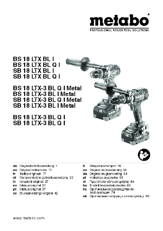 Instruction for use BS SB