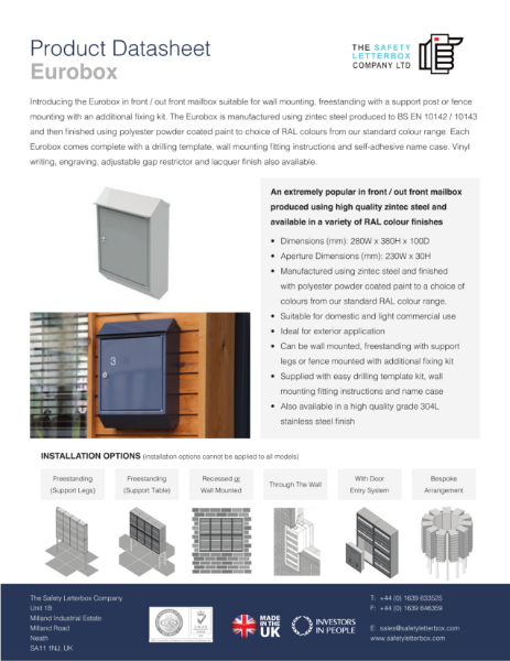 Eurobox Datasheet