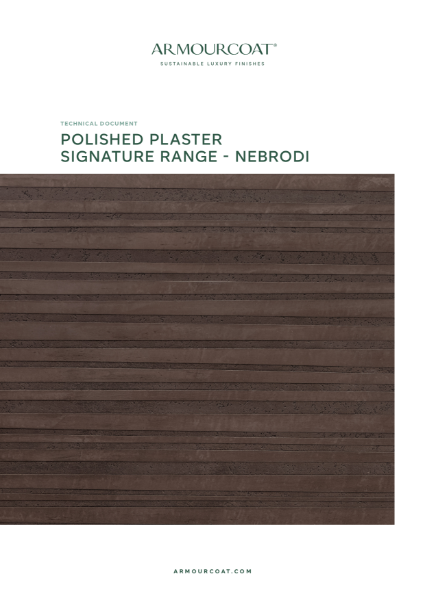 Armourcoat Polished Plaster Nebrodi - Technical Document