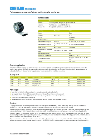 Contega Solido Exo Technical Datasheet