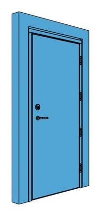 Single Timber Certified Security Door