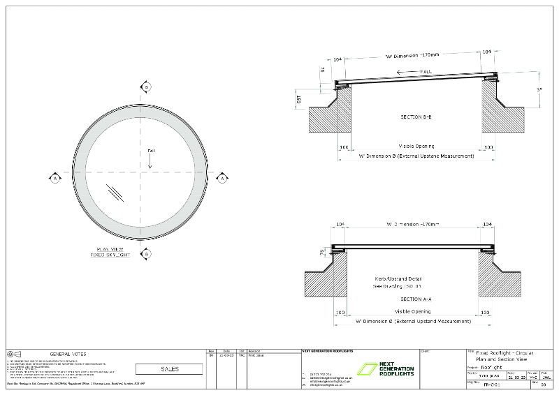 Walk-On Rooflight - Circular