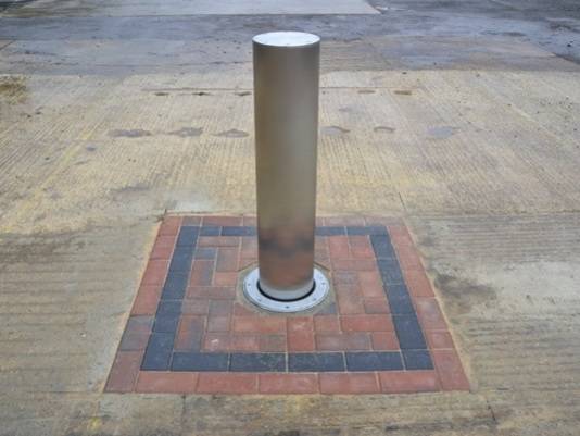 CSG 11840 Crash Tested Full Depth Rising Security Bollard HVM - Security Bollard