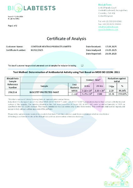 Antimicrobial Test Report