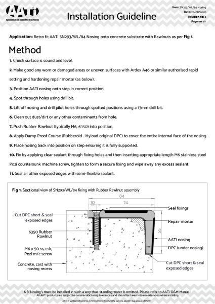 installation_guideline_sn293_wl_84_concrete_rawlnut_m6machine Rev.4