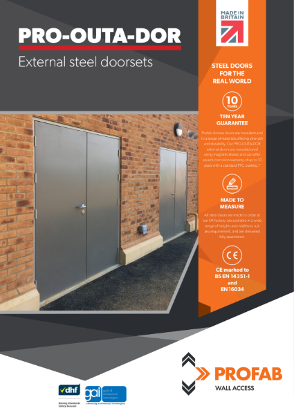 PRO-OUTA-DOR Datasheet (External Steel Doorsets)