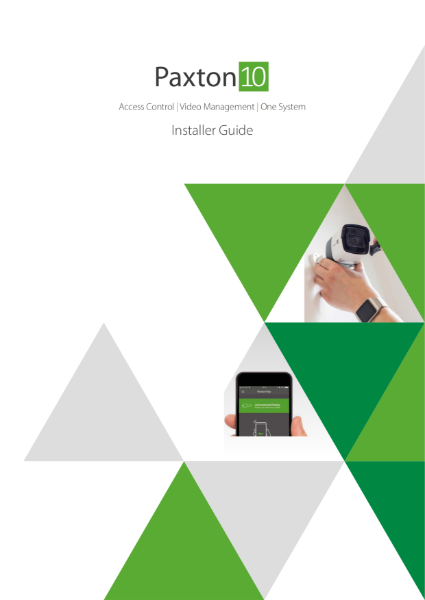 Paxton10 system installer guide