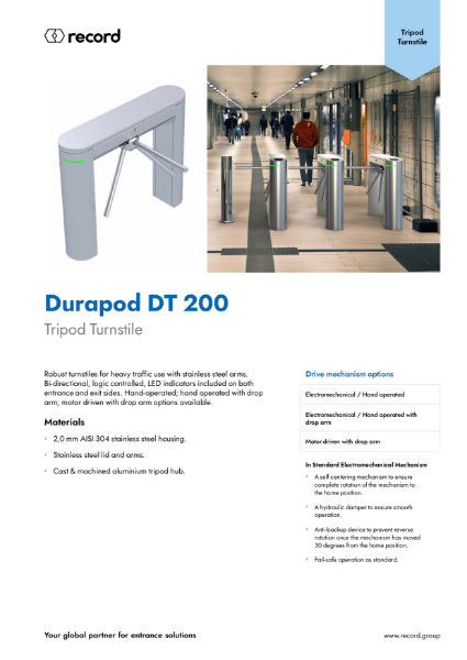 Record_SEC_Datasheets_Durapod_DT200