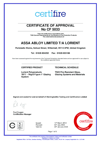 Certifire Certificate