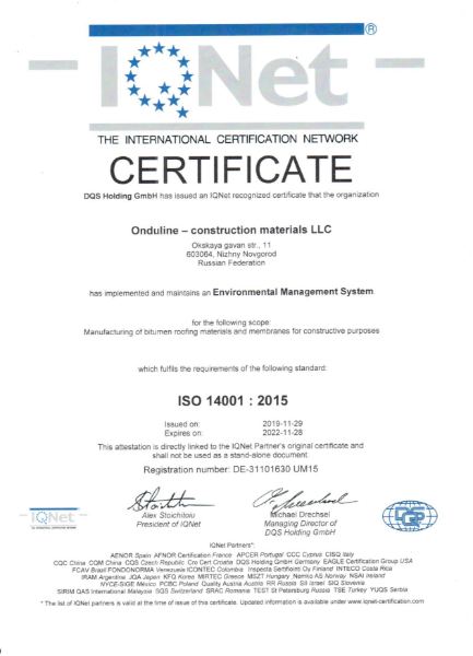ISO 14001 - Environmental