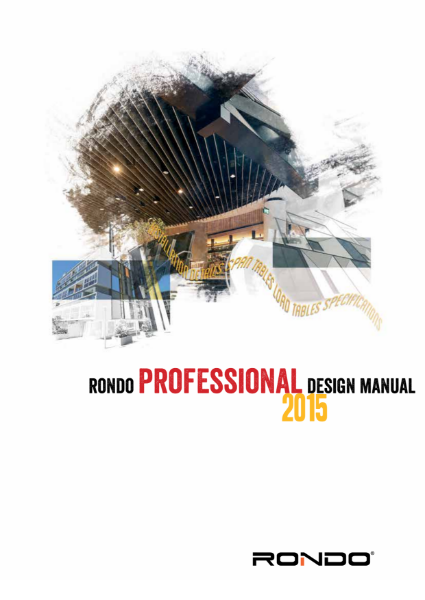 Rondo Professional Design Manual 2015