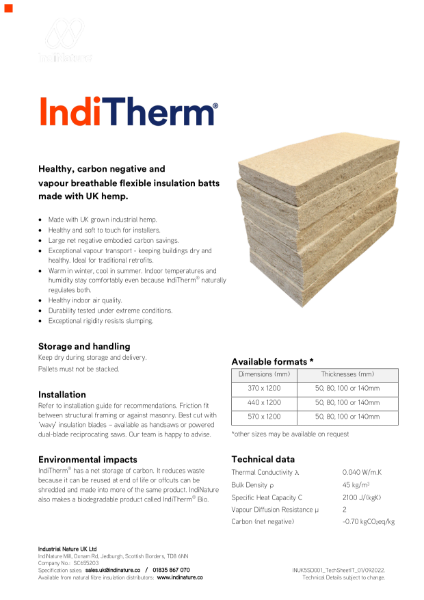 IndiTherm Tech Sheet