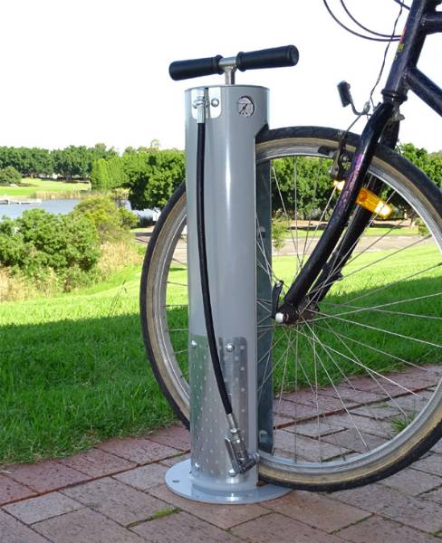 Cycla Air Pump 4 – Public Bike Pump with Gauge