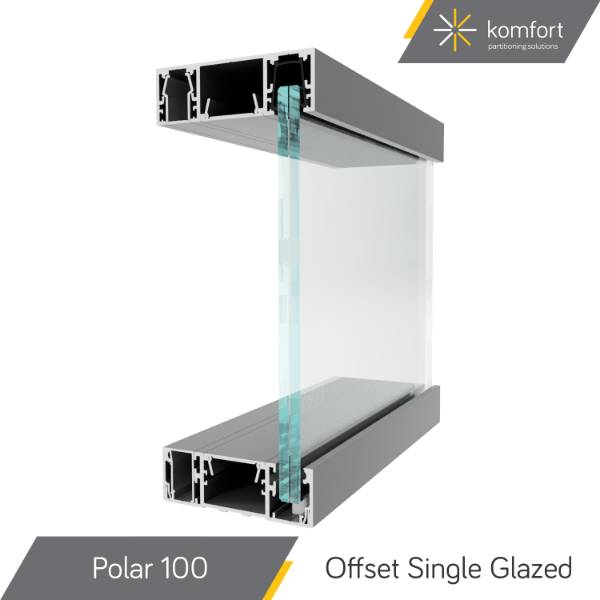 Komfort | Polar 100 | Offset Single Glazed Partitioning