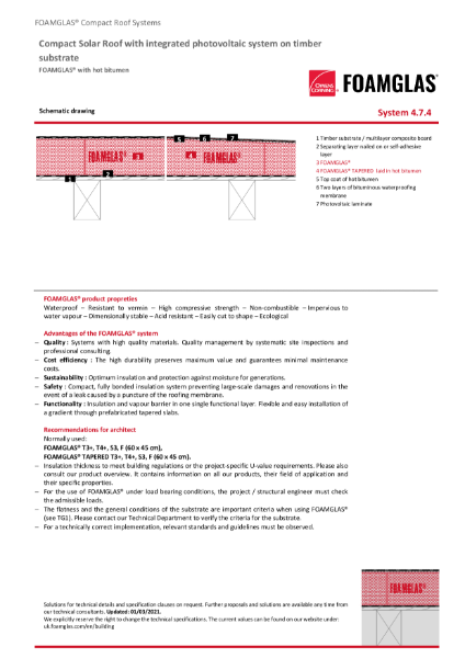 4.7.4  Compact Solar Roof with integrated photovoltaic system on timber substrate