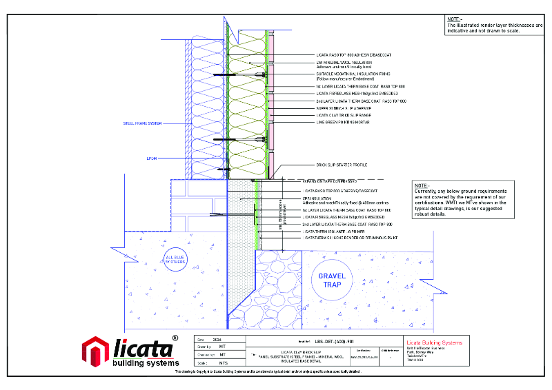 Licata Therm Panel Substrate - Steel Frame - Clay Brick Slip - Combined ...