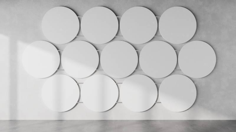 Sonify by Zentia – Sonify Gridded Wall Absorber (Circle) - Sound Absorption Panels