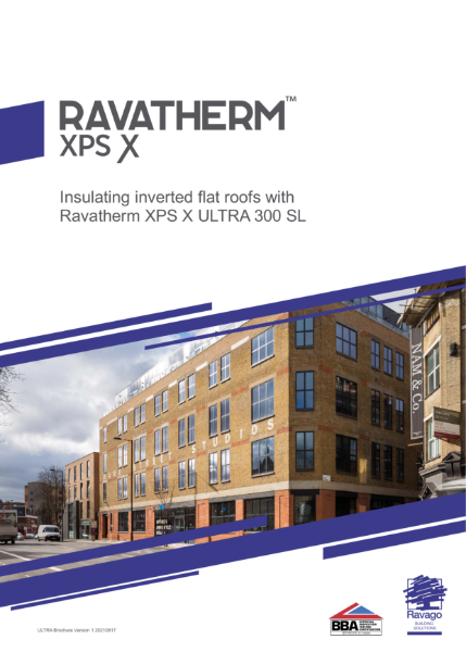 Insulating inverted flat roofs with Ravatherm XPS X ULTRA