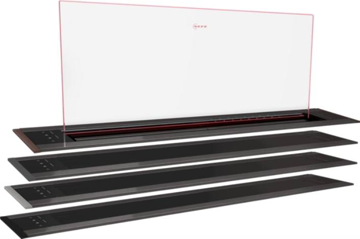 NEFF GlassDraft surface ventilation (downdraft). 80cm. Various colours