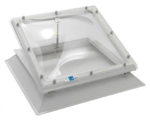 Rooflight | Flat Roof Window | Flat Roof Polycarbonate Dome Rooflight with Winding Rod | Manual Opening | Coxdome - Polycarbonate Rooflight