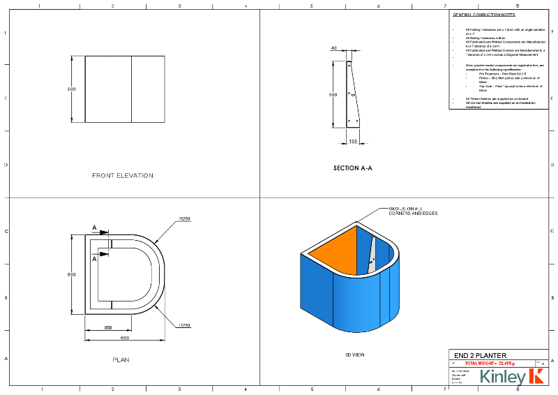 VELIN Technical Drawing