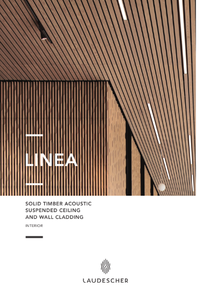 LINEA - Solid Timber Acoustic Suspended Ceiling and Wall Cladding