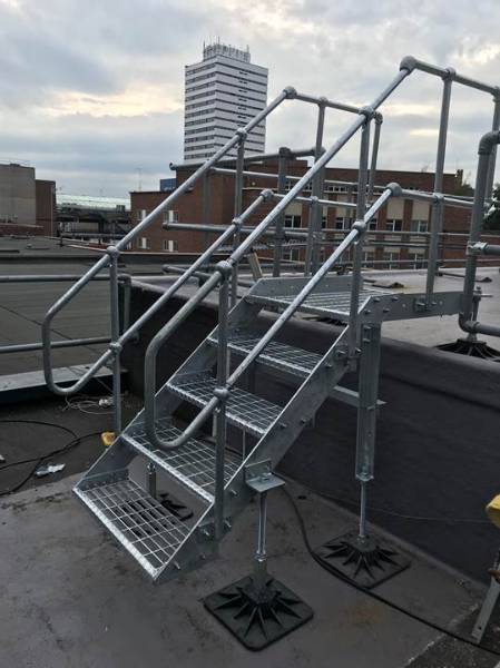 Industrial stair system - Ascent Step over unit