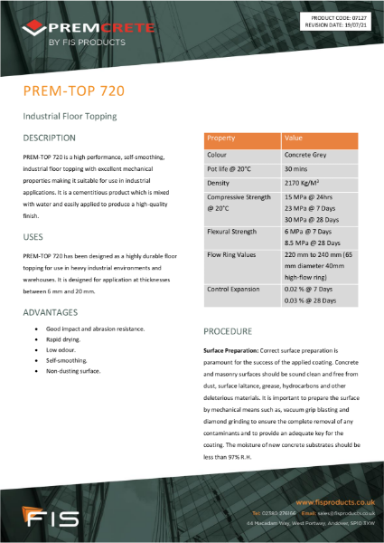 Technical Datasheets