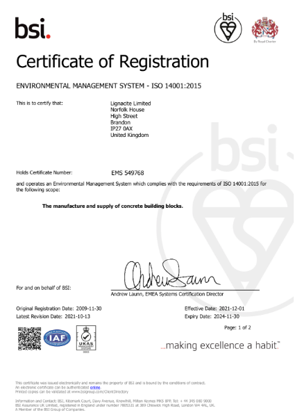 BSI - Environmental Management ISO14001:2015