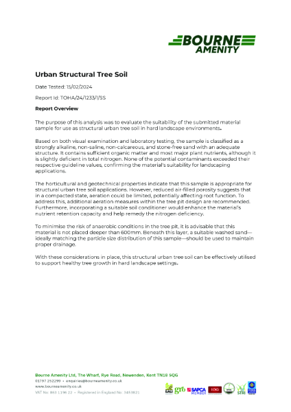 Urban Structural Tree Soil