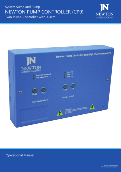 Newton Pump Controller Controller Operation Manual