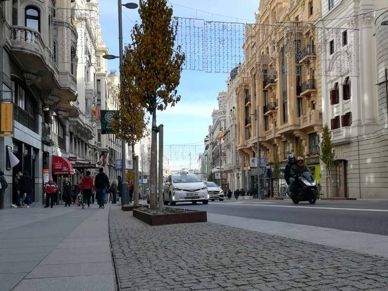 2250ml of slot drainage on the new Gran Vía Street in Madrid (Spain)