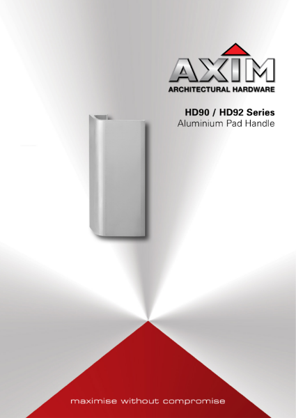 Axim HD90 Series Pad Handle Set