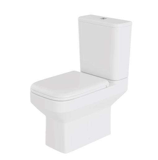 Zara Standard Height Rimless WC Pan - Closed Coupled WC Pan