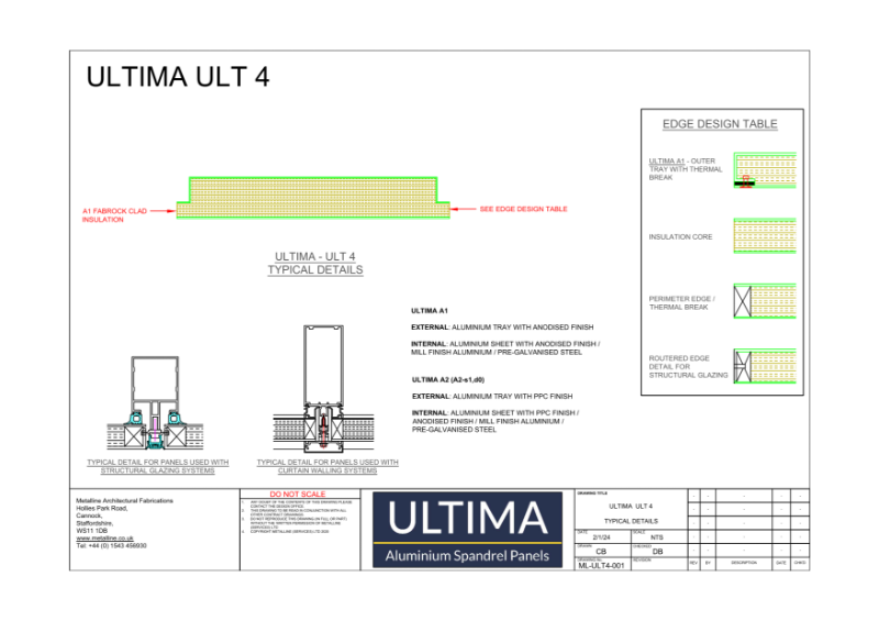 ULTIMA 4 Technical Drawing